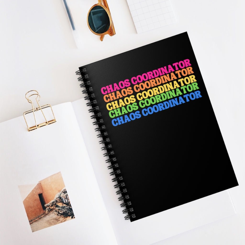 Chaos Coordinator Ruled Line Spiral Notebook - The Kindness Cause