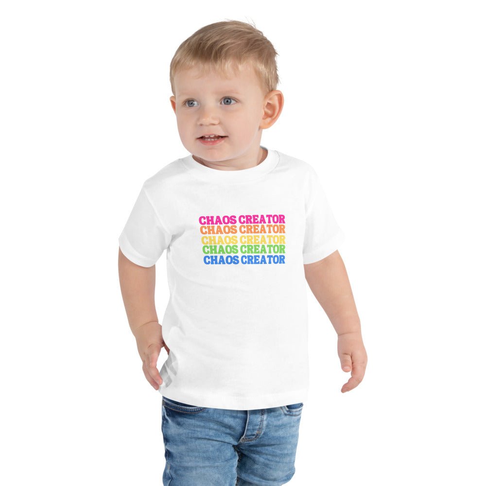 Chaos Creator Toddler Short Sleeve Tee - The Kindness Cause kids gifts that give back
