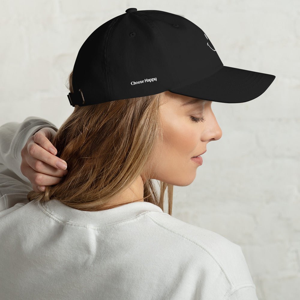 Choose Happy Embroidered Dad Hat - The Kindness Cause