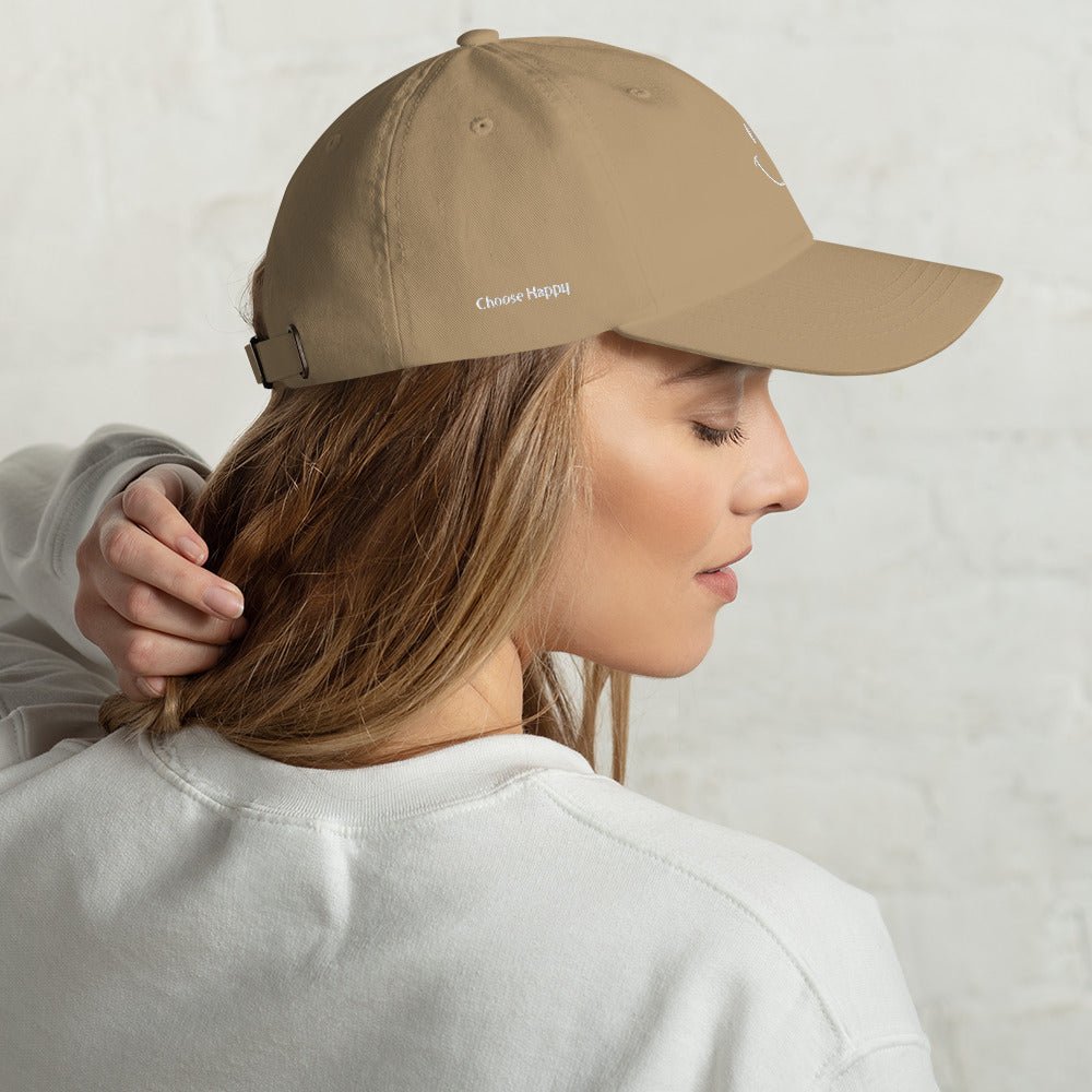 Choose Happy Embroidered Dad Hat - The Kindness Cause
