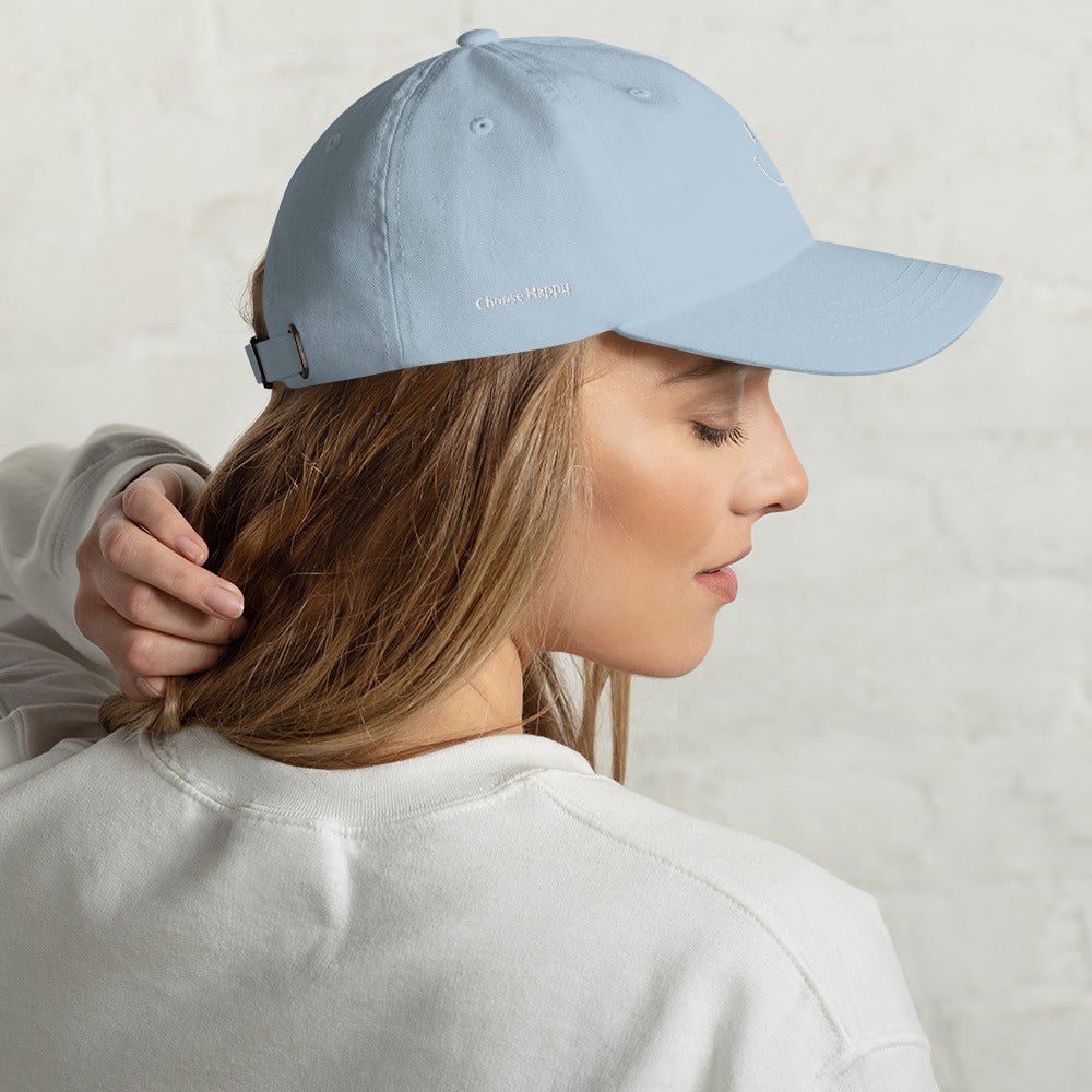 Choose Happy Embroidered Dad Hat - The Kindness Cause