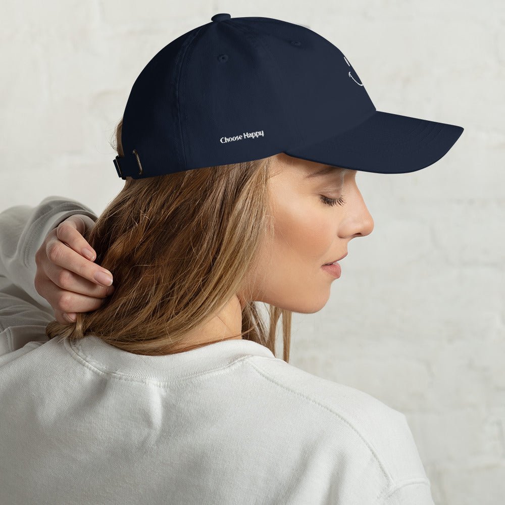 Choose Happy Embroidered Dad Hat - The Kindness Cause