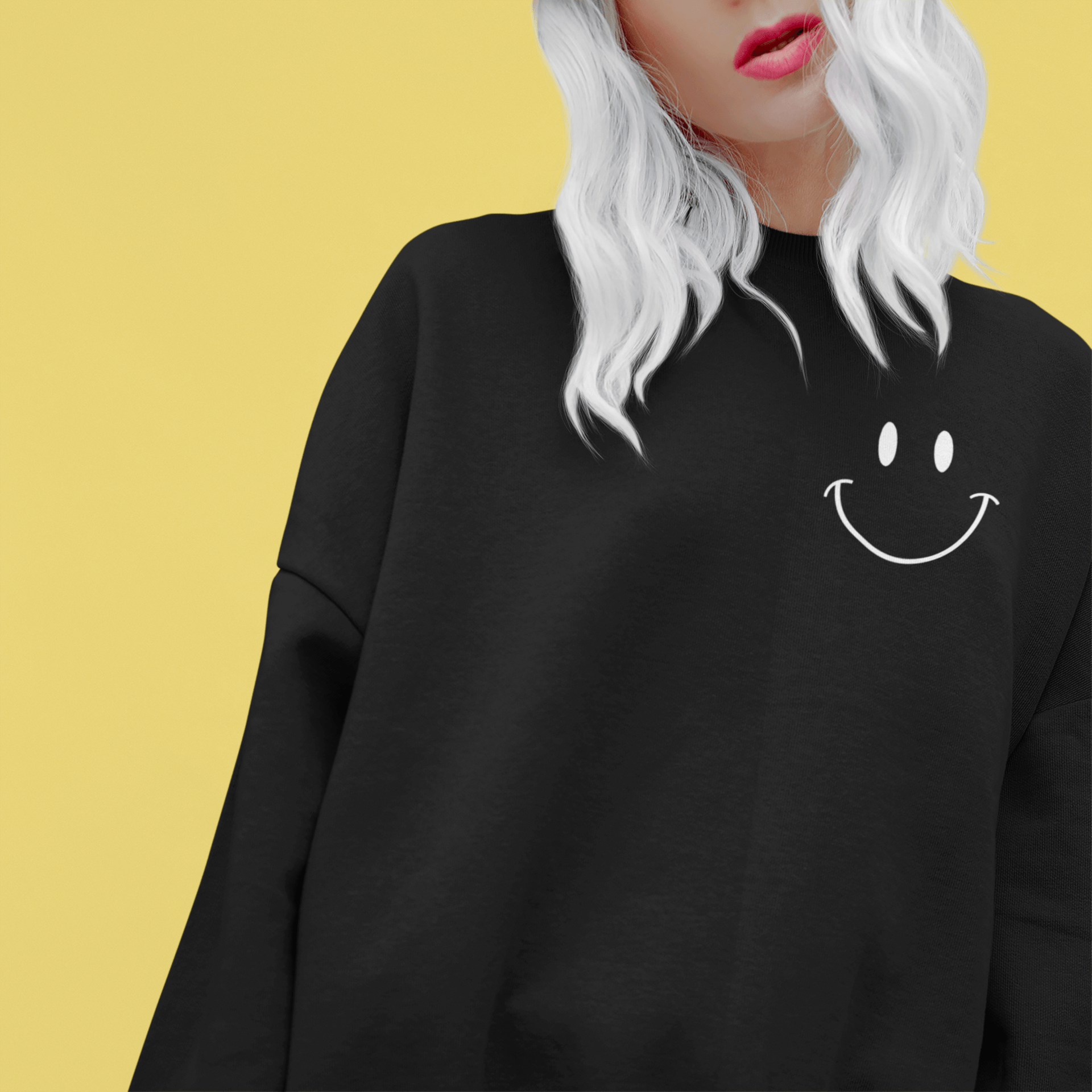 Choose Happy Embroidered Unisex Sweatshirt - The Kindness Cause