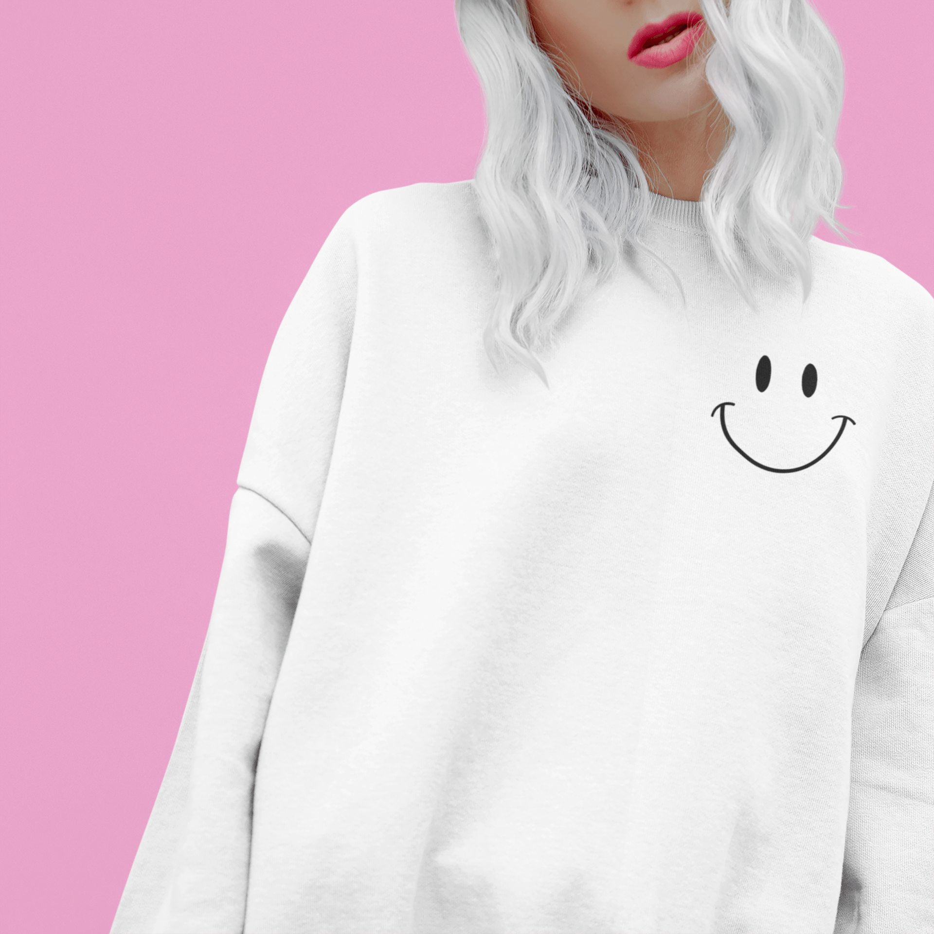 Choose Happy Embroidered Unisex Sweatshirt - The Kindness Cause