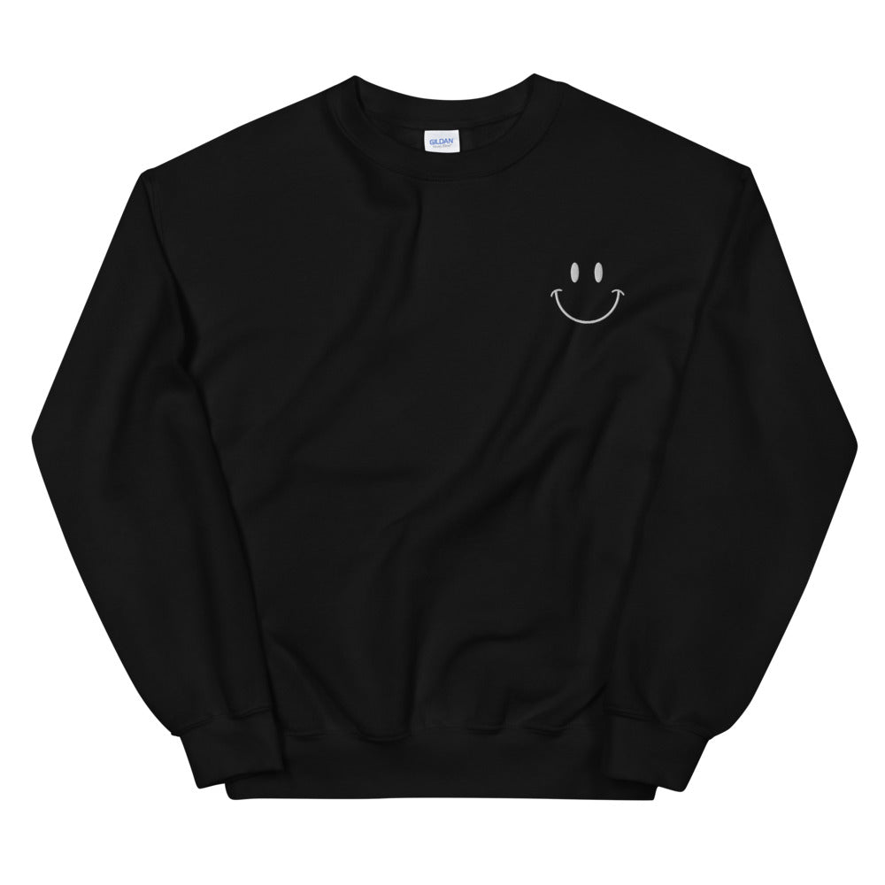 Choose Happy Embroidered Unisex Sweatshirt - The Kindness Cause