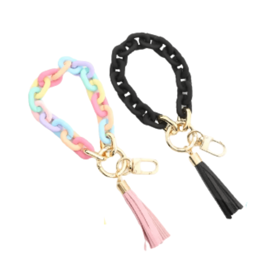 Chunky Chain Link Keychain Bracelet for Hands Free Phone - The Kindness Cause