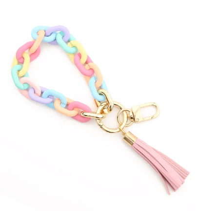 Chunky Chain Link Keychain Bracelet for Hands Free Phone - The Kindness Cause