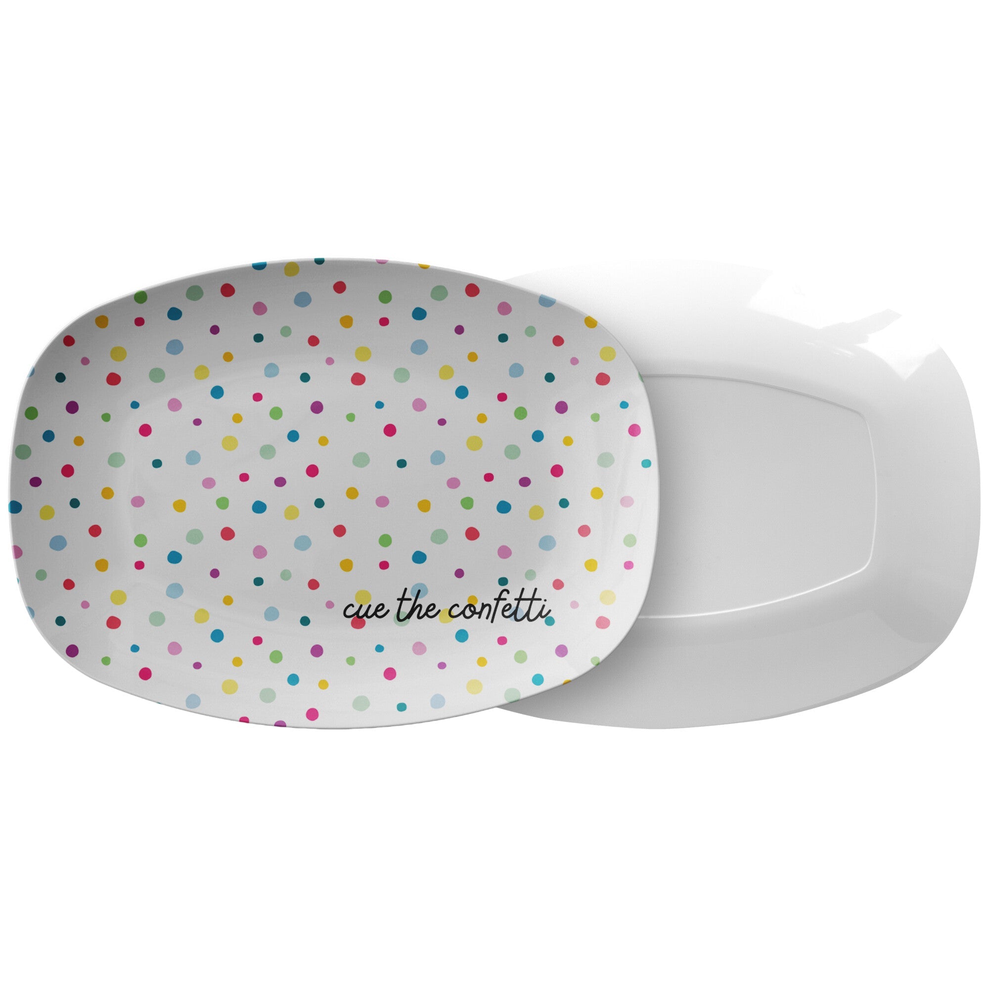 Cue the Confetti 10x14 Serving Platter - The Kindness Cause