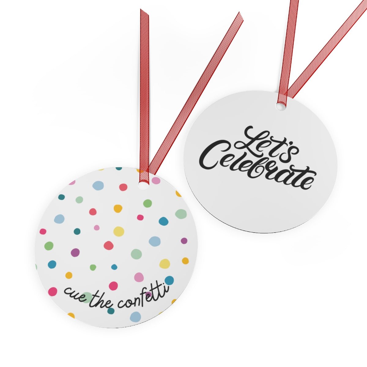 Cue the Confetti Metal Keepsake & Ornament - The Kindness Cause