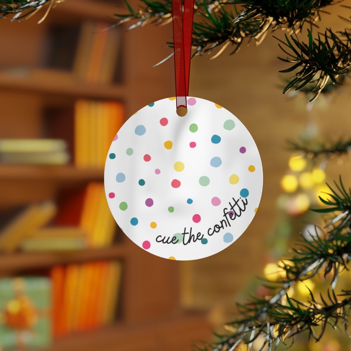Cue the Confetti Metal Keepsake & Ornament - The Kindness Cause