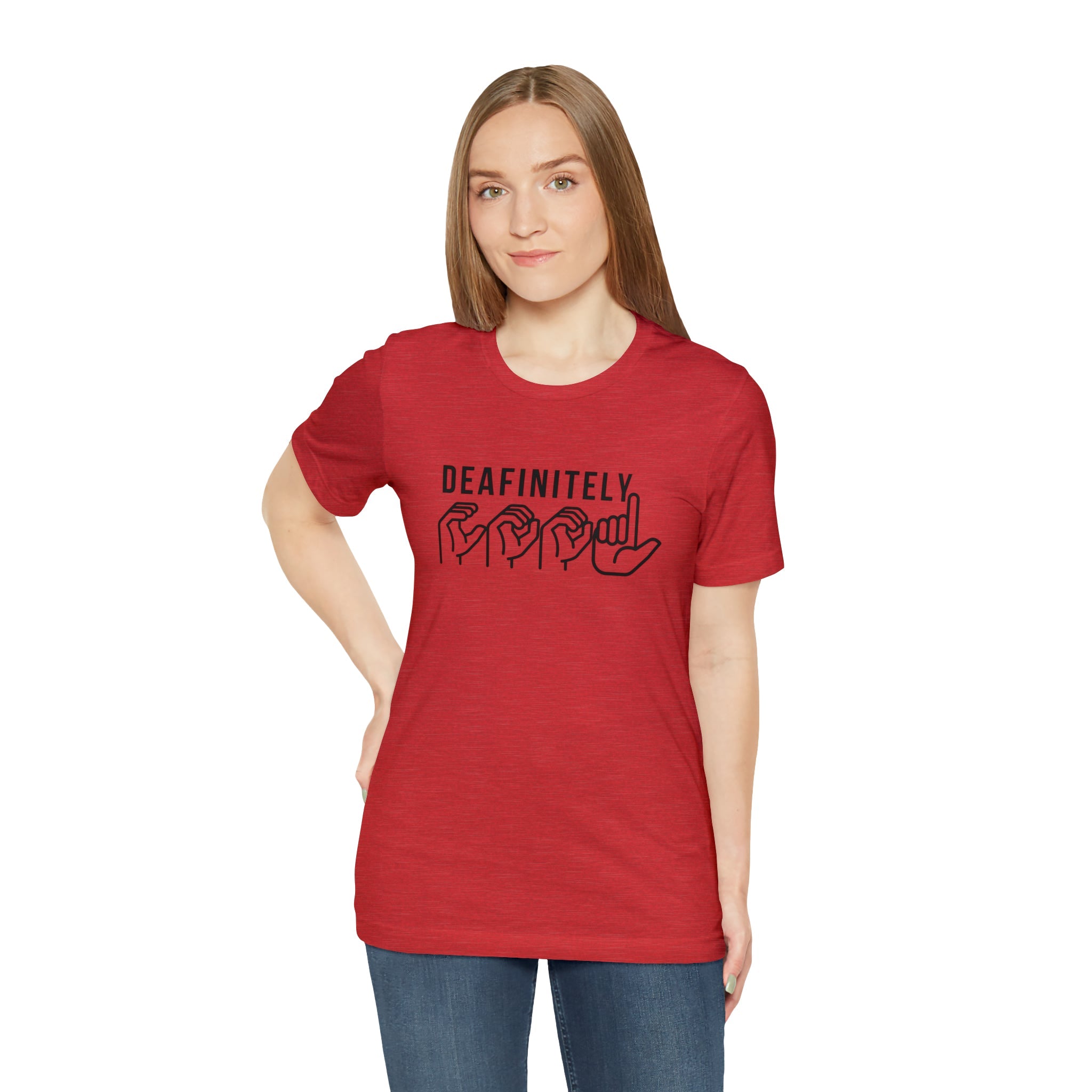 Deafinitely Cool Adult Unisex Jersey Short Sleeve Tee - The Kindness Cause