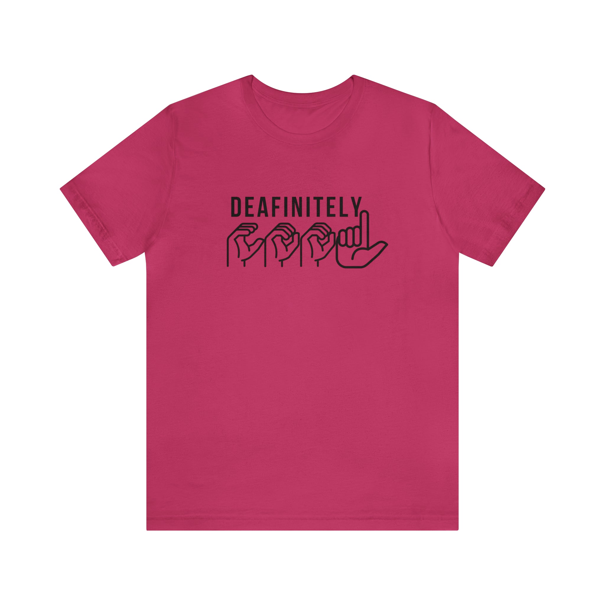 Deafinitely Cool Adult Unisex Jersey Short Sleeve Tee - The Kindness Cause