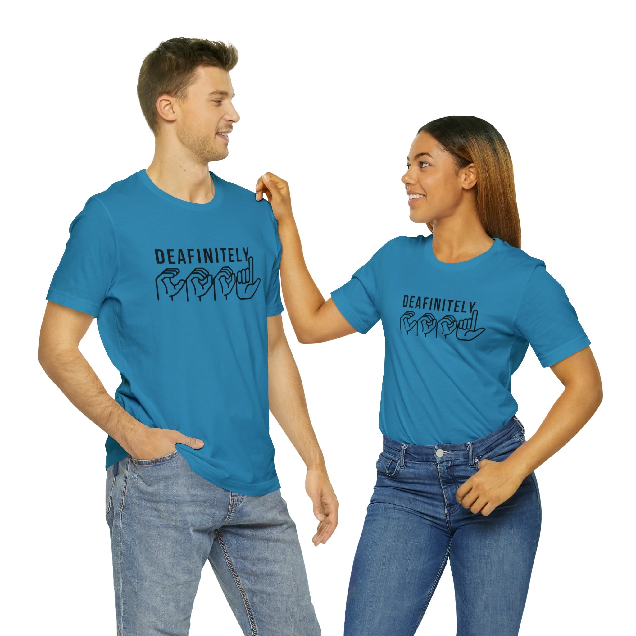 Deafinitely Cool Adult Unisex Jersey Short Sleeve Tee - The Kindness Cause