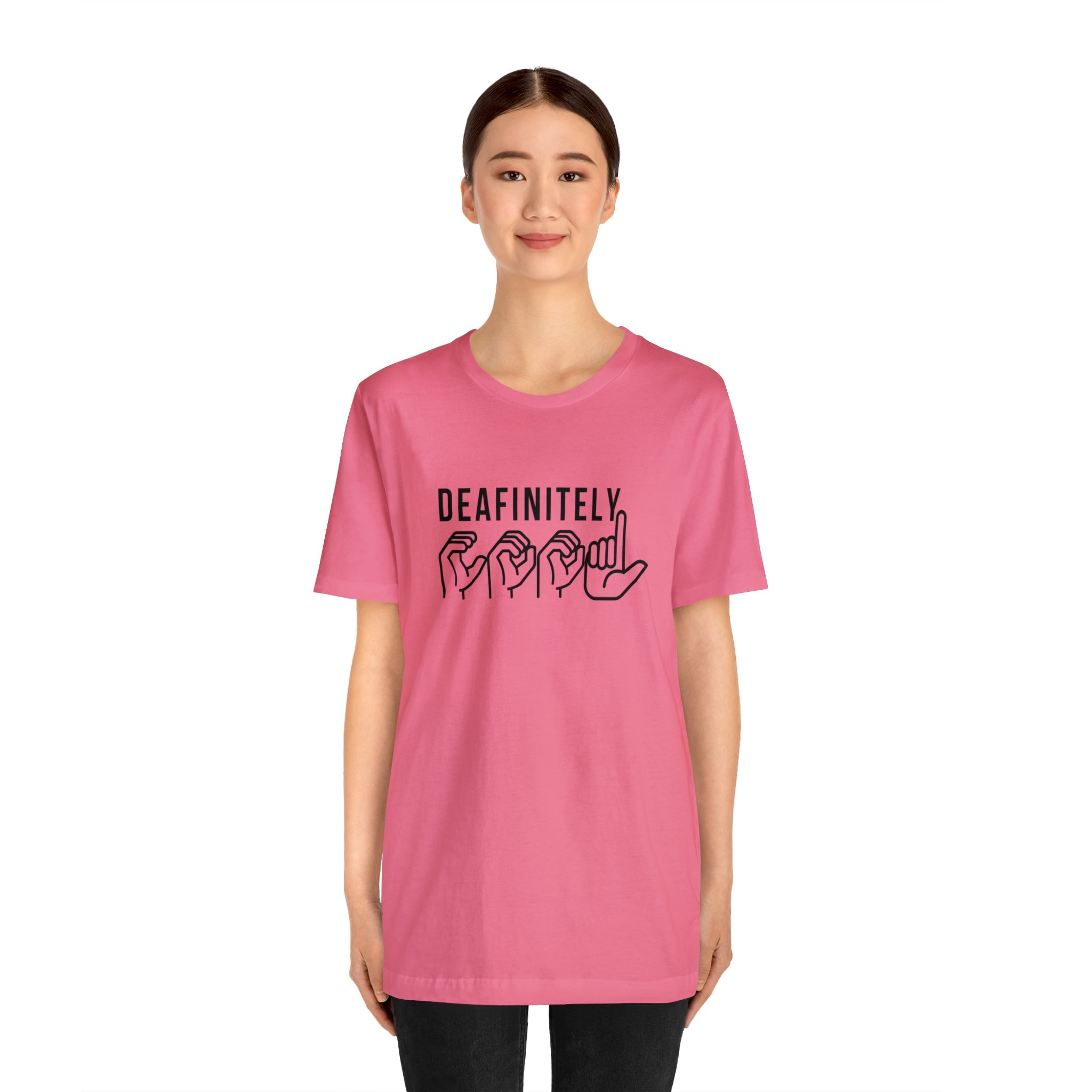 Deafinitely Cool Adult Unisex Jersey Short Sleeve Tee - The Kindness Cause
