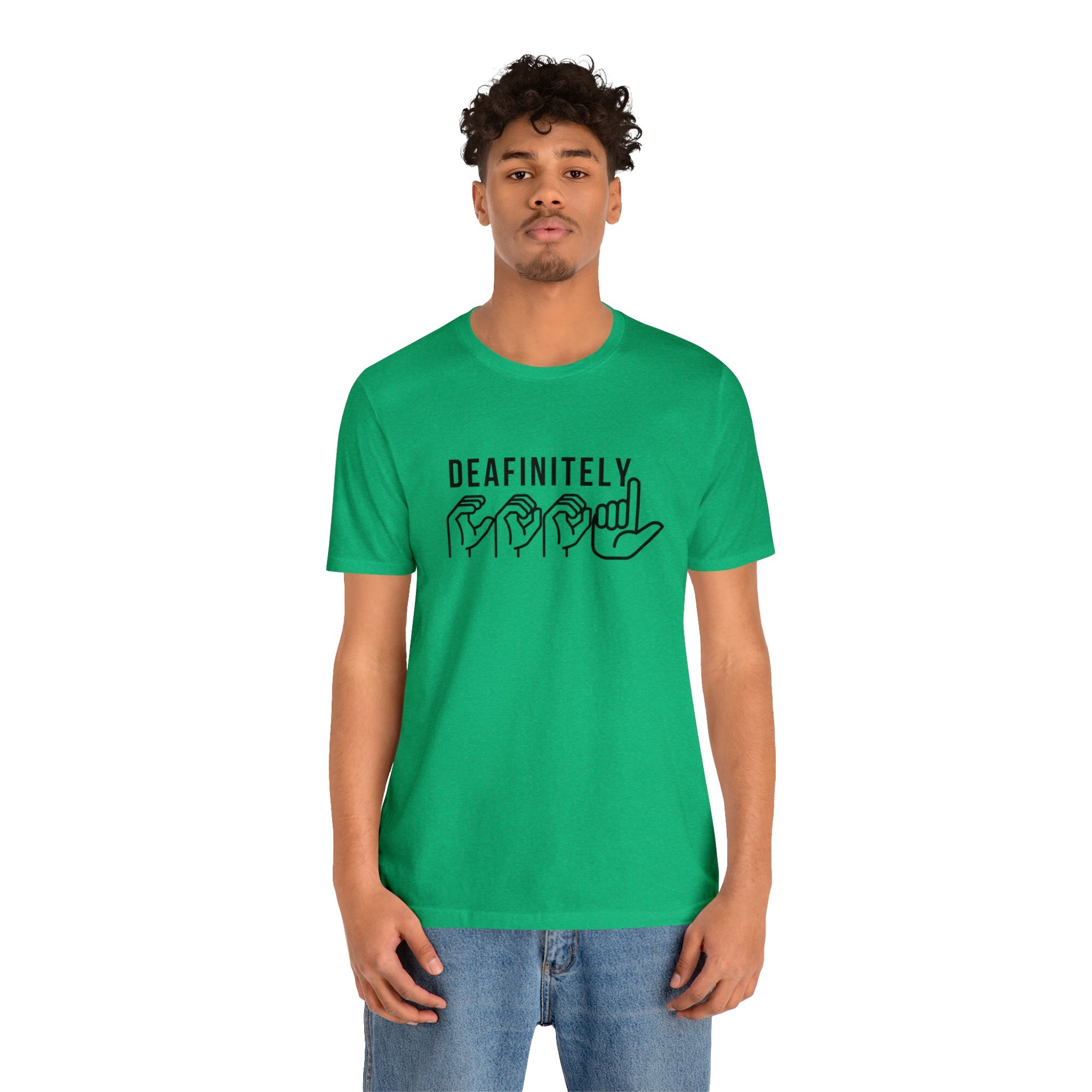Deafinitely Cool Adult Unisex Jersey Short Sleeve Tee - The Kindness Cause