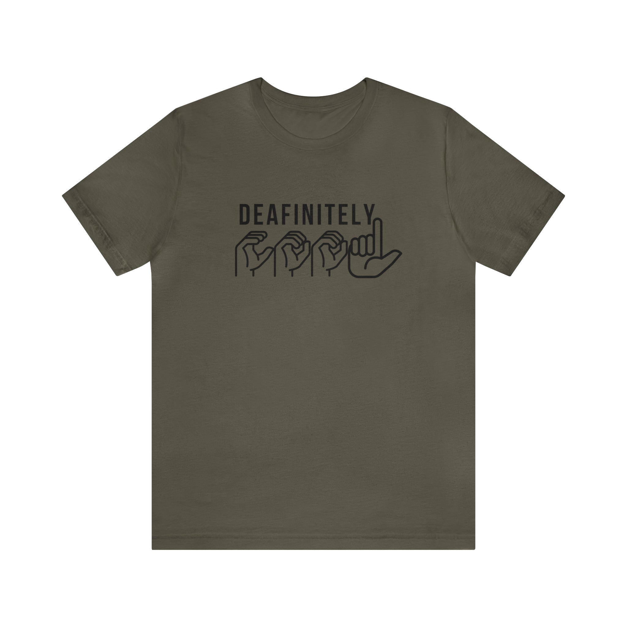 Deafinitely Cool Adult Unisex Jersey Short Sleeve Tee - The Kindness Cause