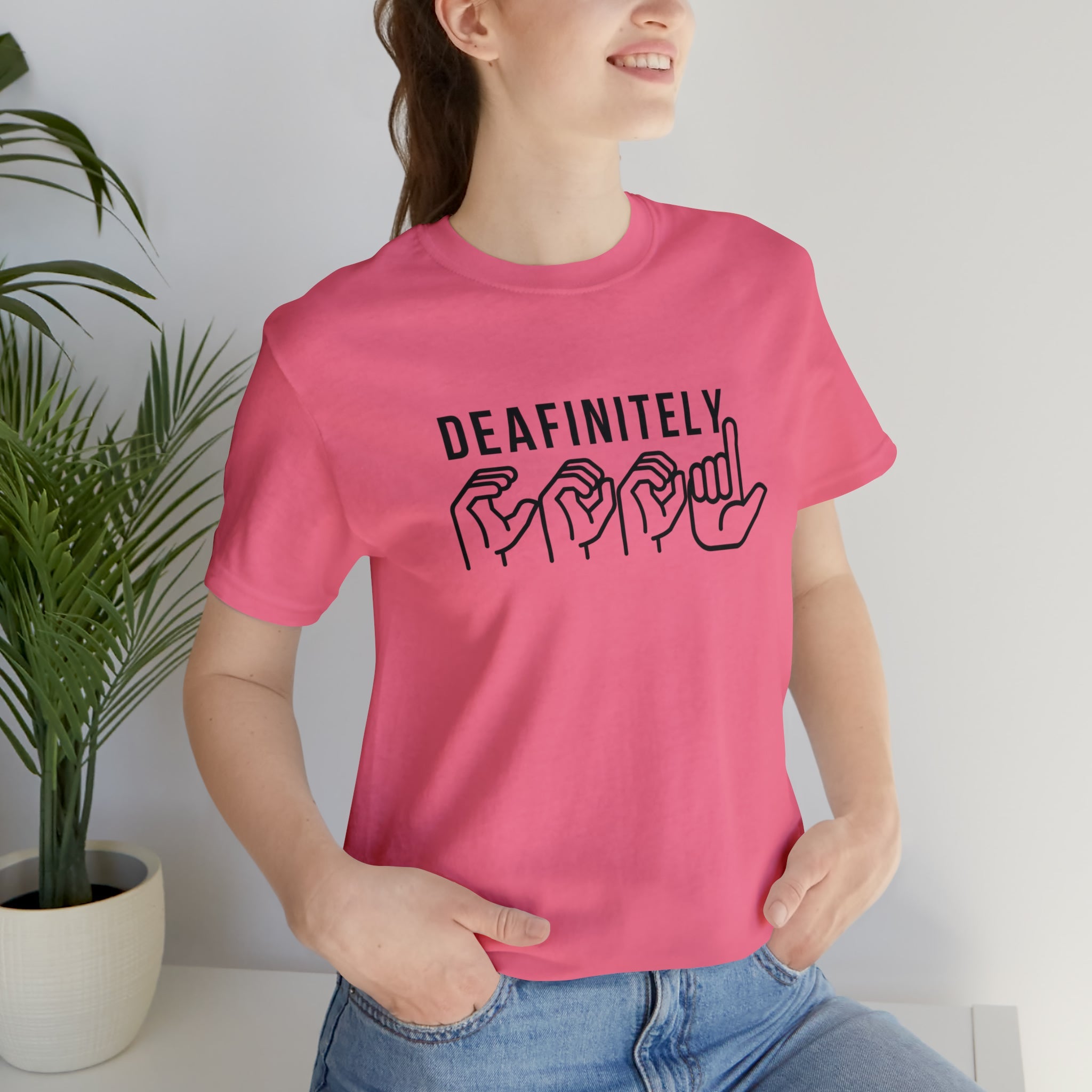Deafinitely Cool Adult Unisex Jersey Short Sleeve Tee - The Kindness Cause