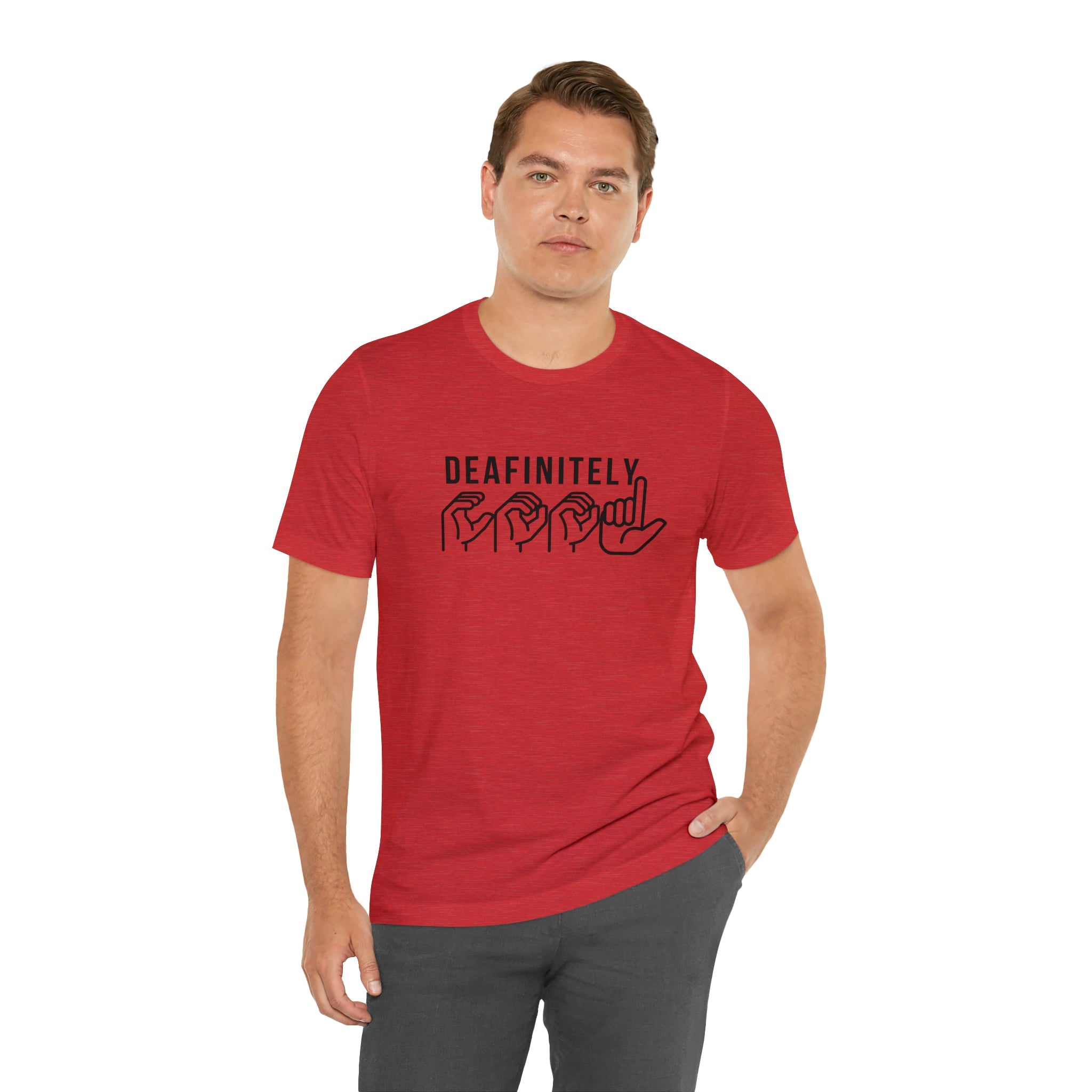Deafinitely Cool Adult Unisex Jersey Short Sleeve Tee - The Kindness Cause