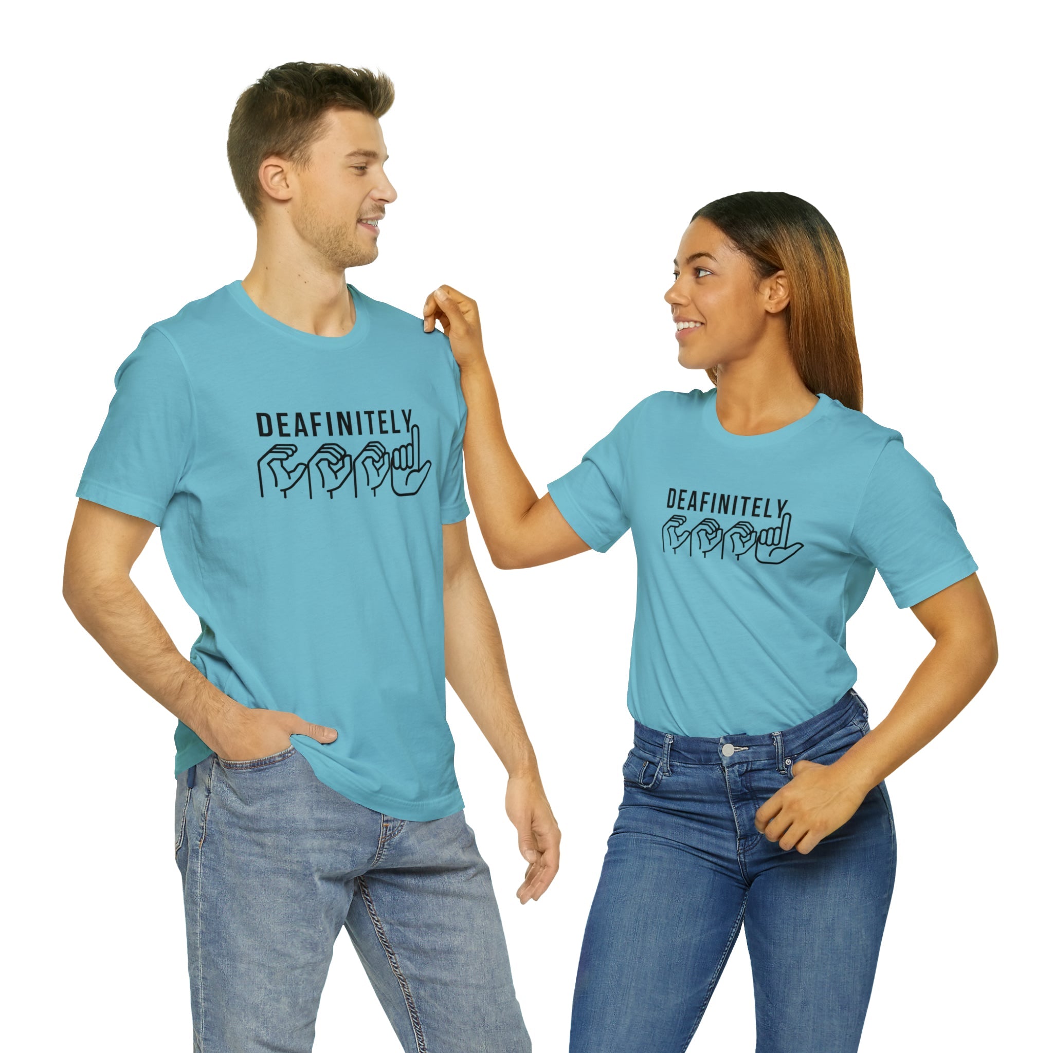 Deafinitely Cool Adult Unisex Jersey Short Sleeve Tee - The Kindness Cause