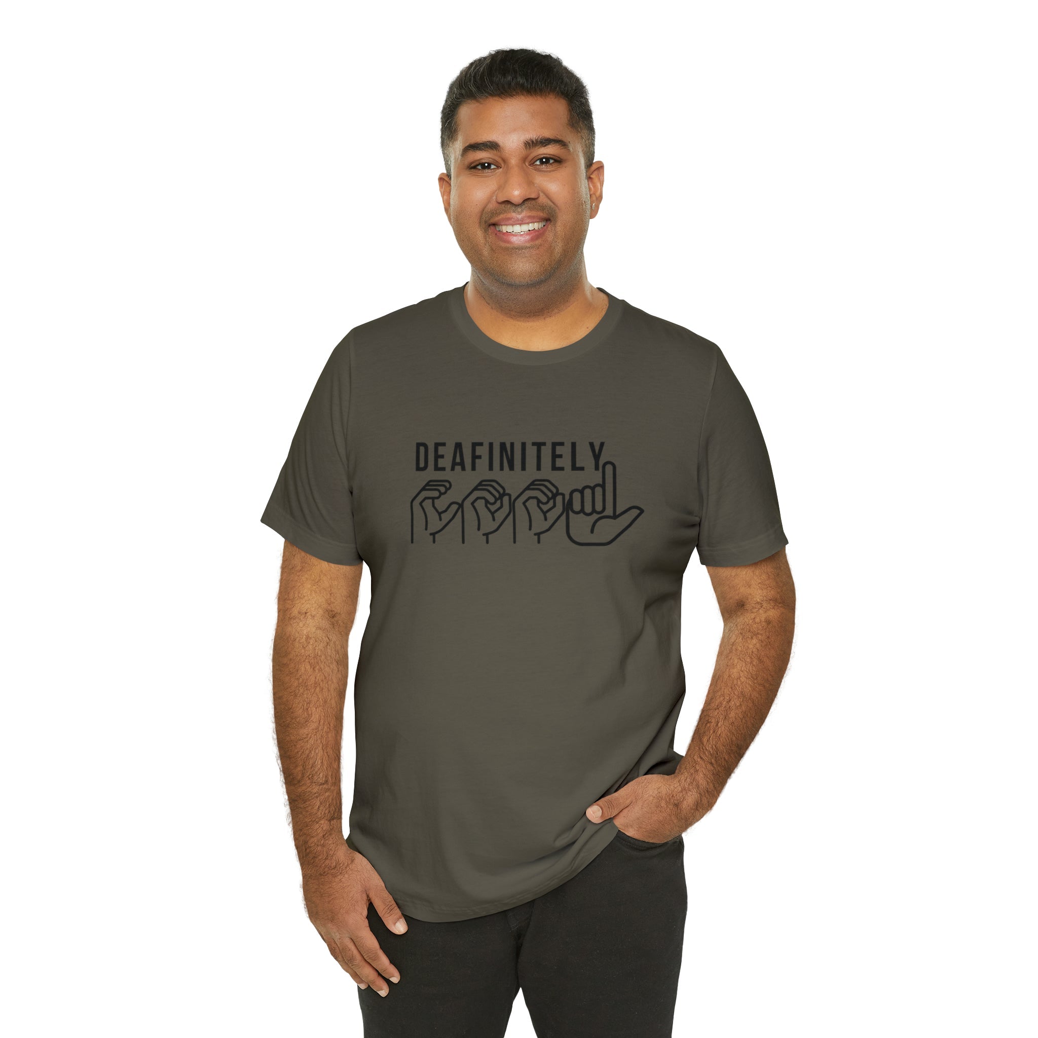 Deafinitely Cool Adult Unisex Jersey Short Sleeve Tee - The Kindness Cause