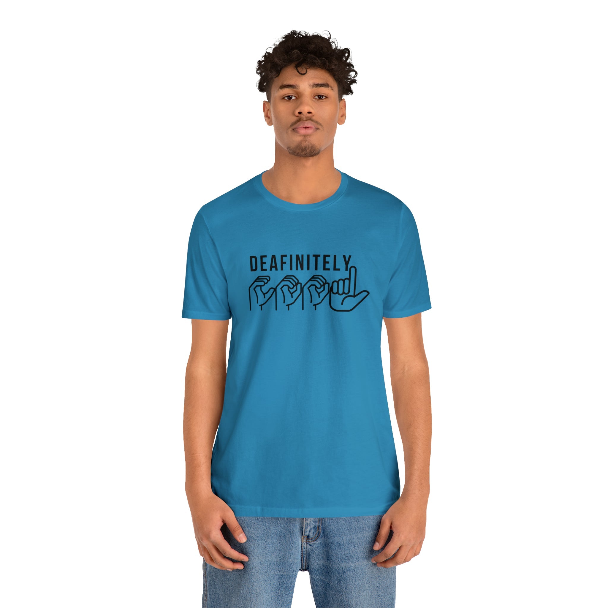 Deafinitely Cool Adult Unisex Jersey Short Sleeve Tee - The Kindness Cause