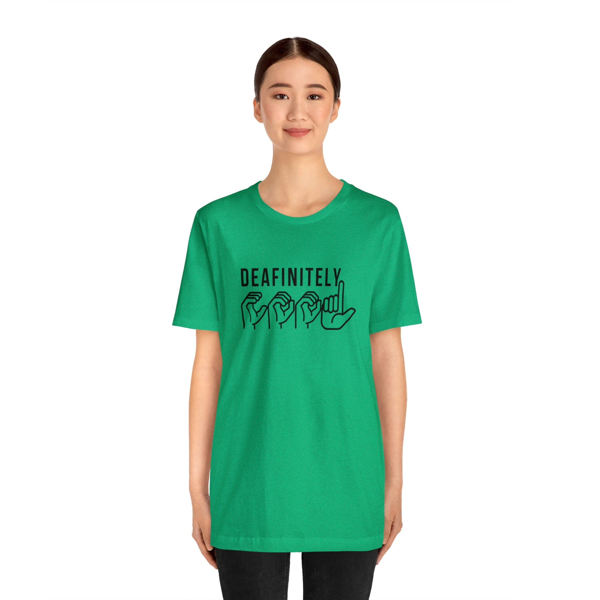 Deafinitely Cool Adult Unisex Jersey Short Sleeve Tee - The Kindness Cause