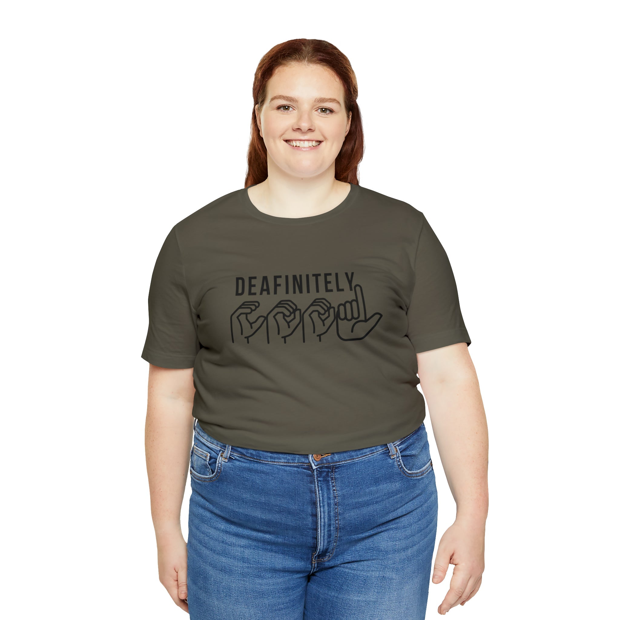 Deafinitely Cool Adult Unisex Jersey Short Sleeve Tee - The Kindness Cause