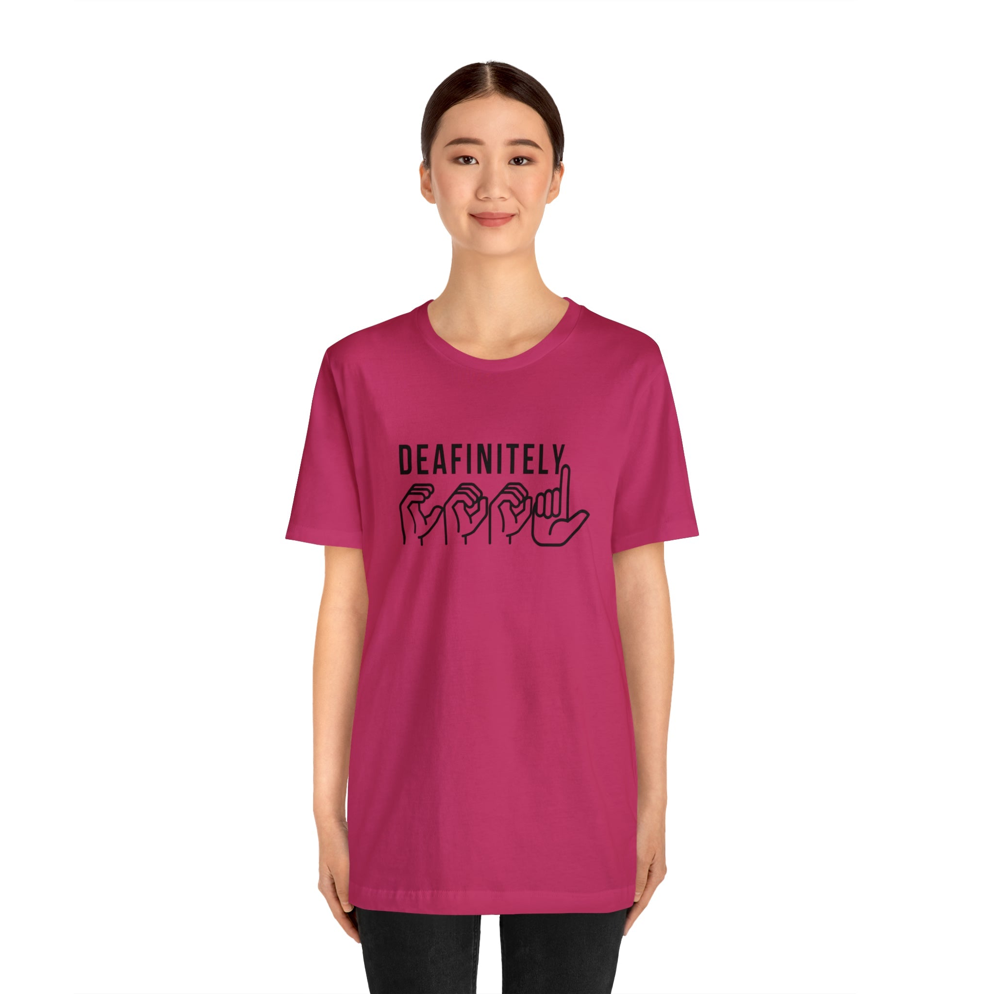 Deafinitely Cool Adult Unisex Jersey Short Sleeve Tee - The Kindness Cause
