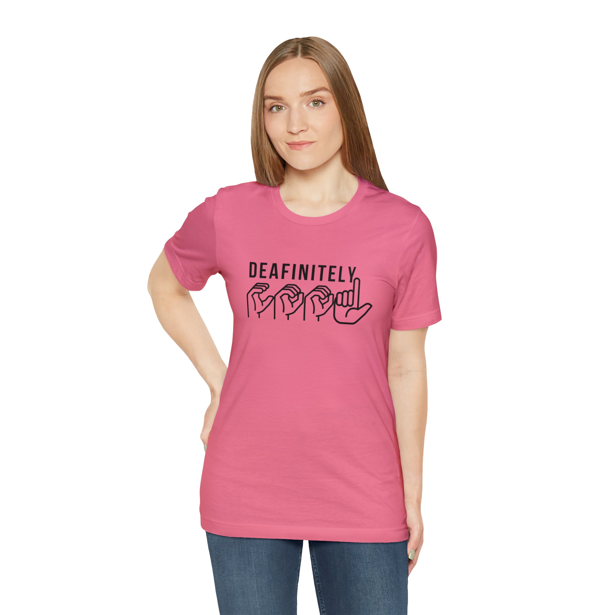 Deafinitely Cool Adult Unisex Jersey Short Sleeve Tee - The Kindness Cause