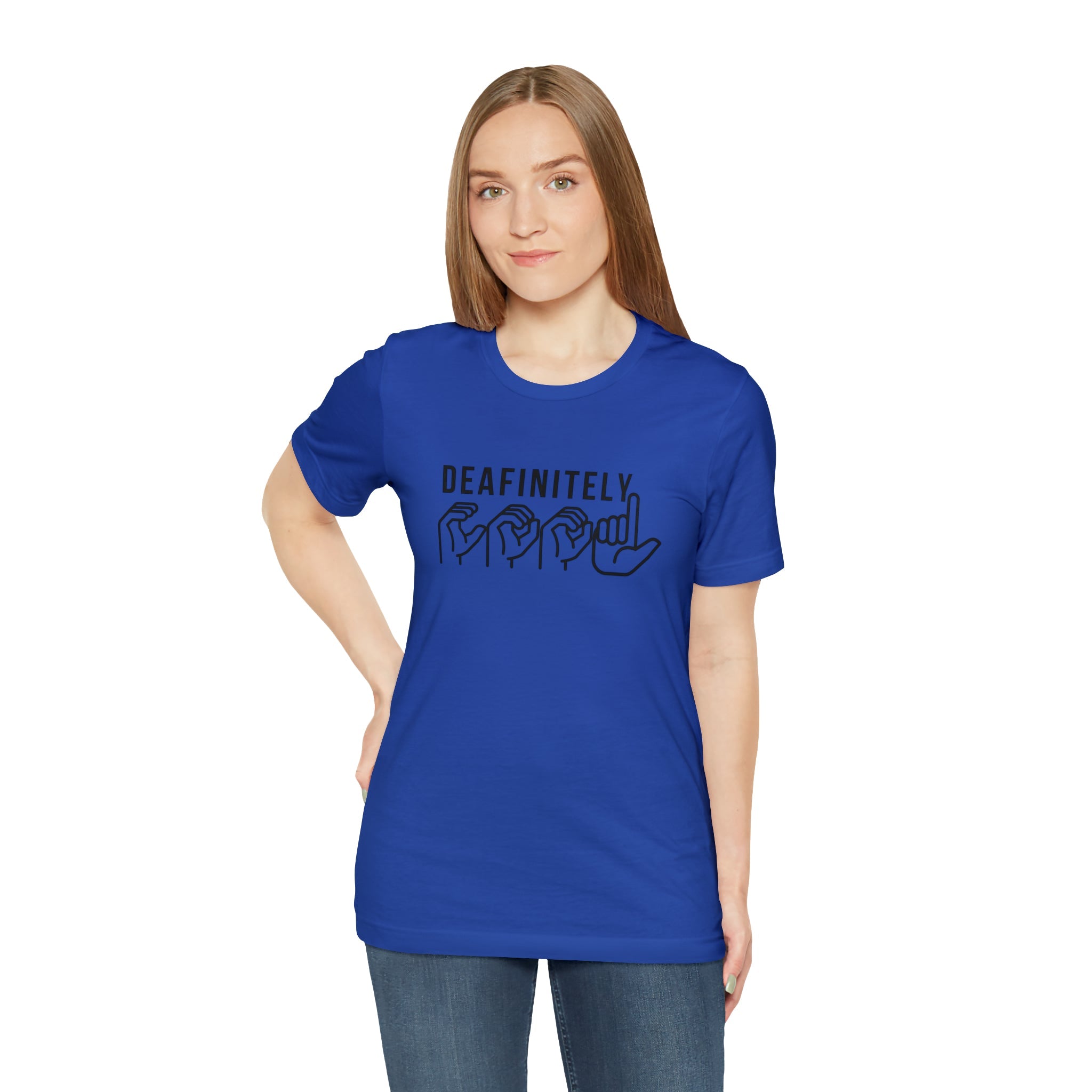 Deafinitely Cool Adult Unisex Jersey Short Sleeve Tee - The Kindness Cause