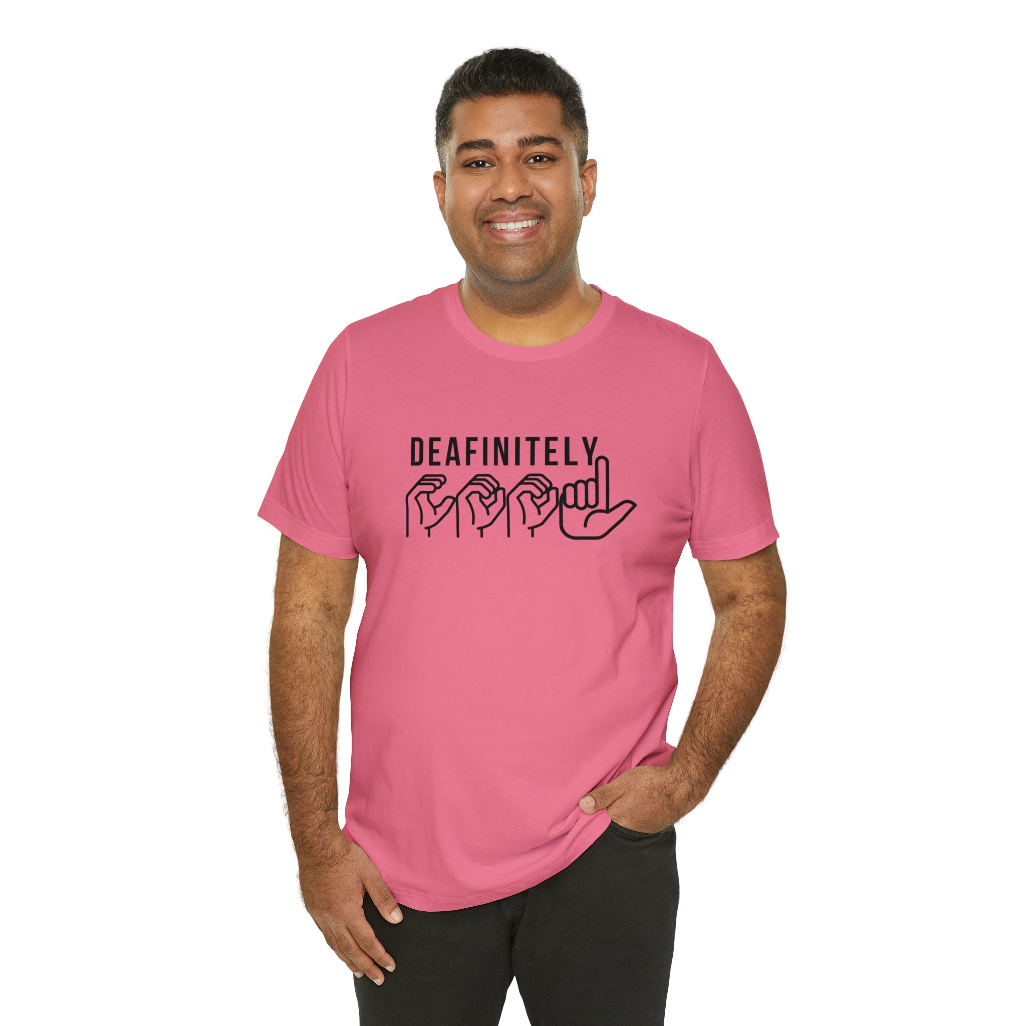 Deafinitely Cool Adult Unisex Jersey Short Sleeve Tee - The Kindness Cause