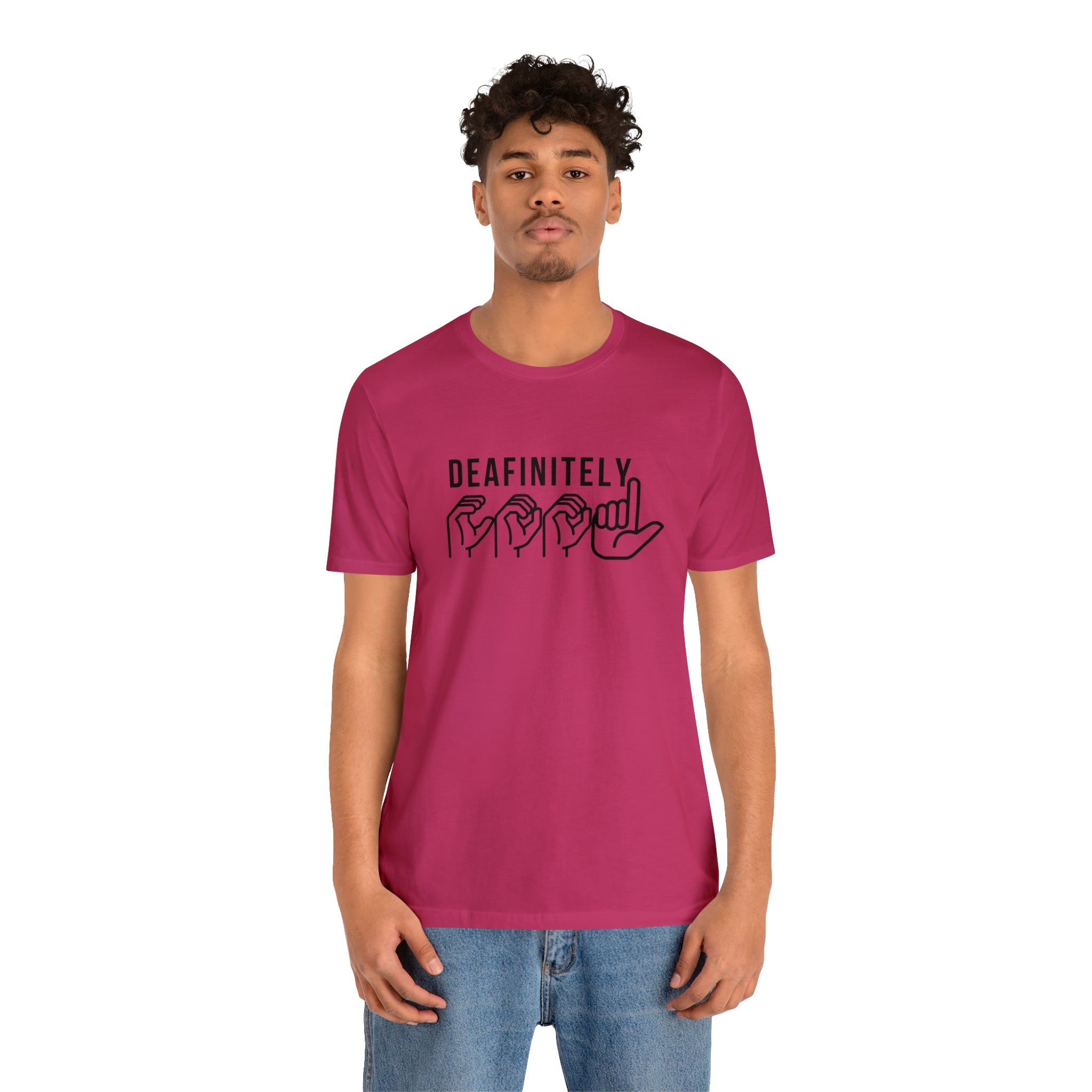 Deafinitely Cool Adult Unisex Jersey Short Sleeve Tee - The Kindness Cause