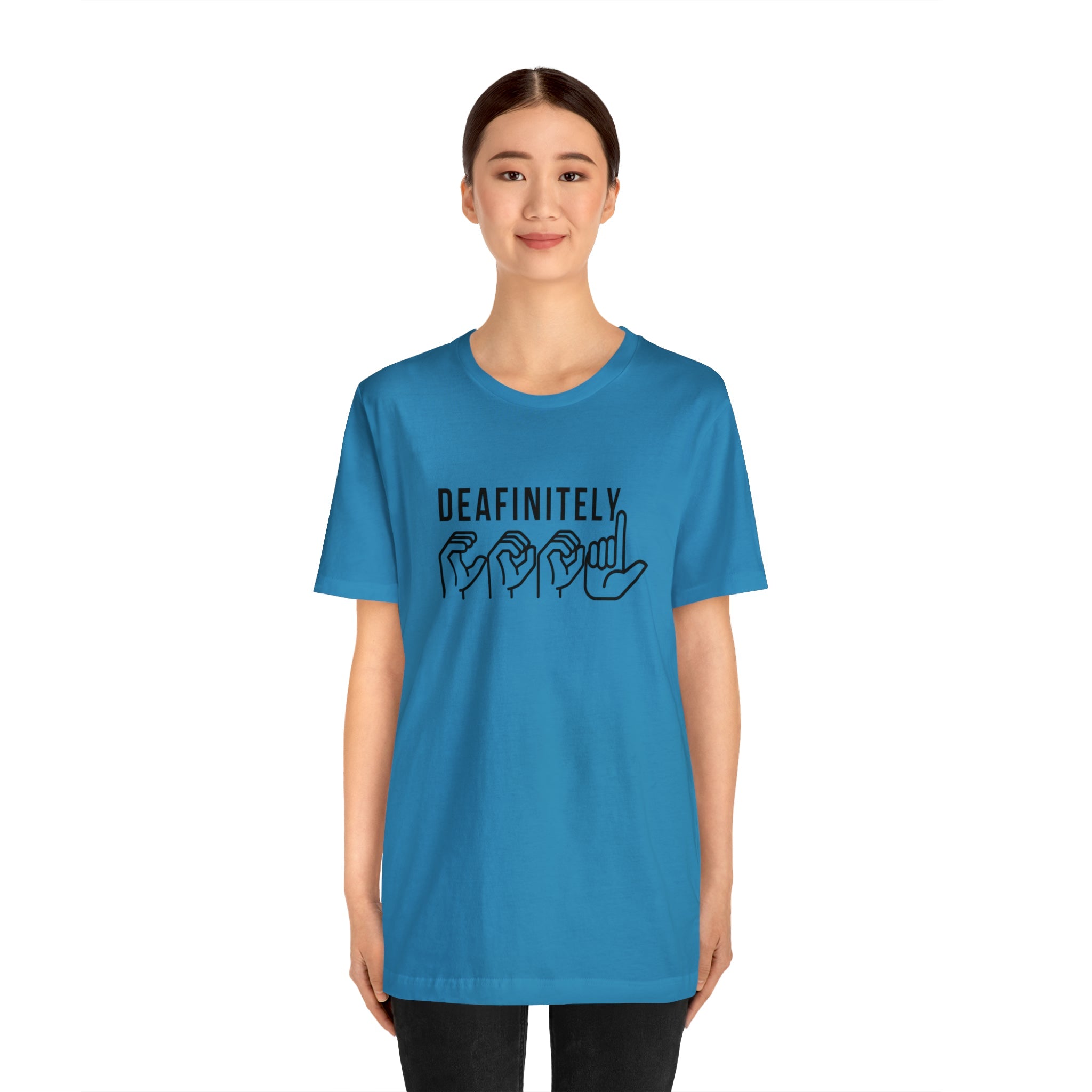 Deafinitely Cool Adult Unisex Jersey Short Sleeve Tee - The Kindness Cause