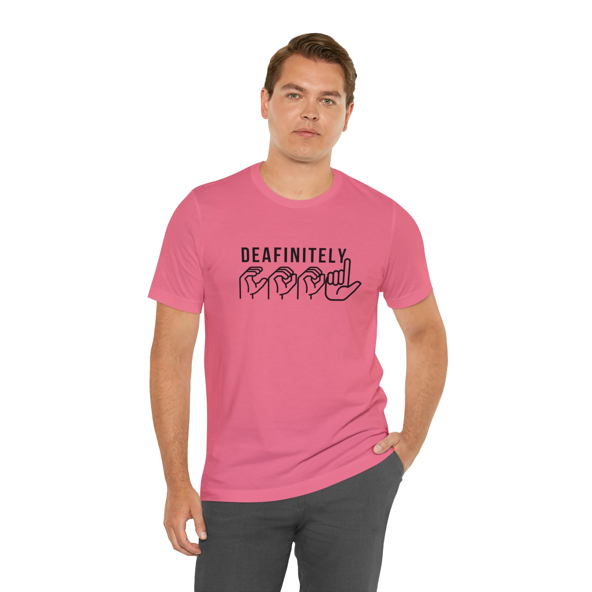 Deafinitely Cool Adult Unisex Jersey Short Sleeve Tee - The Kindness Cause