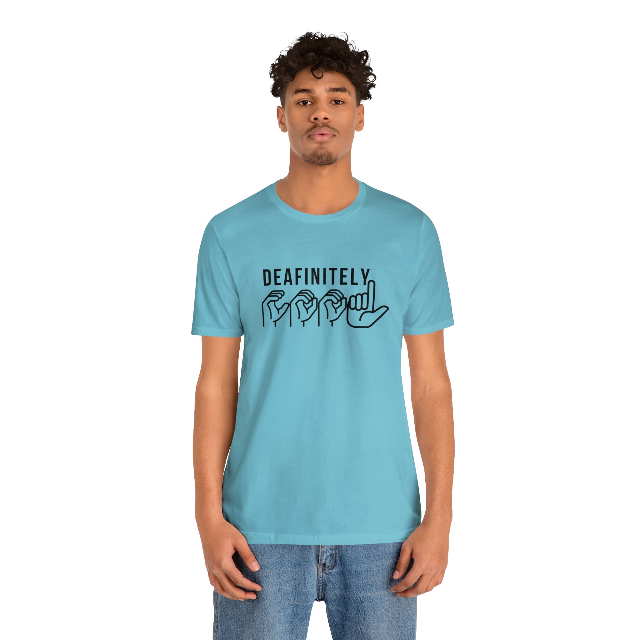 Deafinitely Cool Adult Unisex Jersey Short Sleeve Tee - The Kindness Cause