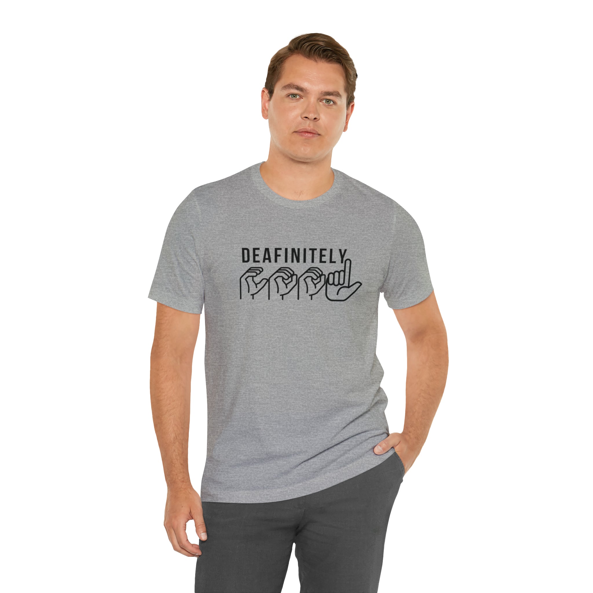 Deafinitely Cool Adult Unisex Jersey Short Sleeve Tee - The Kindness Cause