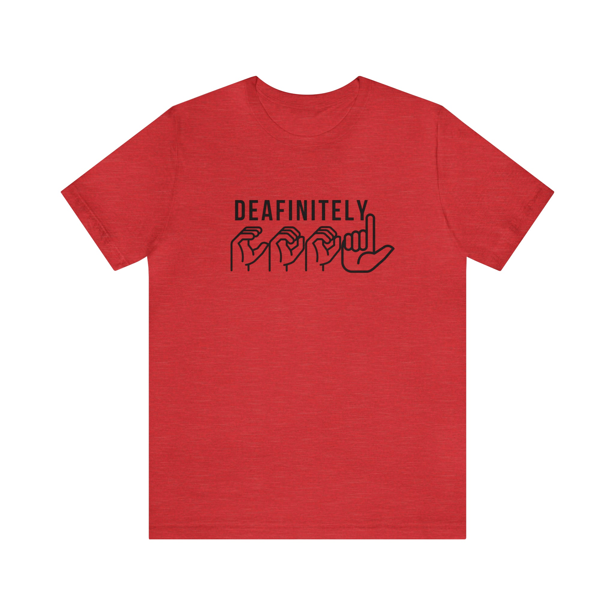 Deafinitely Cool Adult Unisex Jersey Short Sleeve Tee - The Kindness Cause