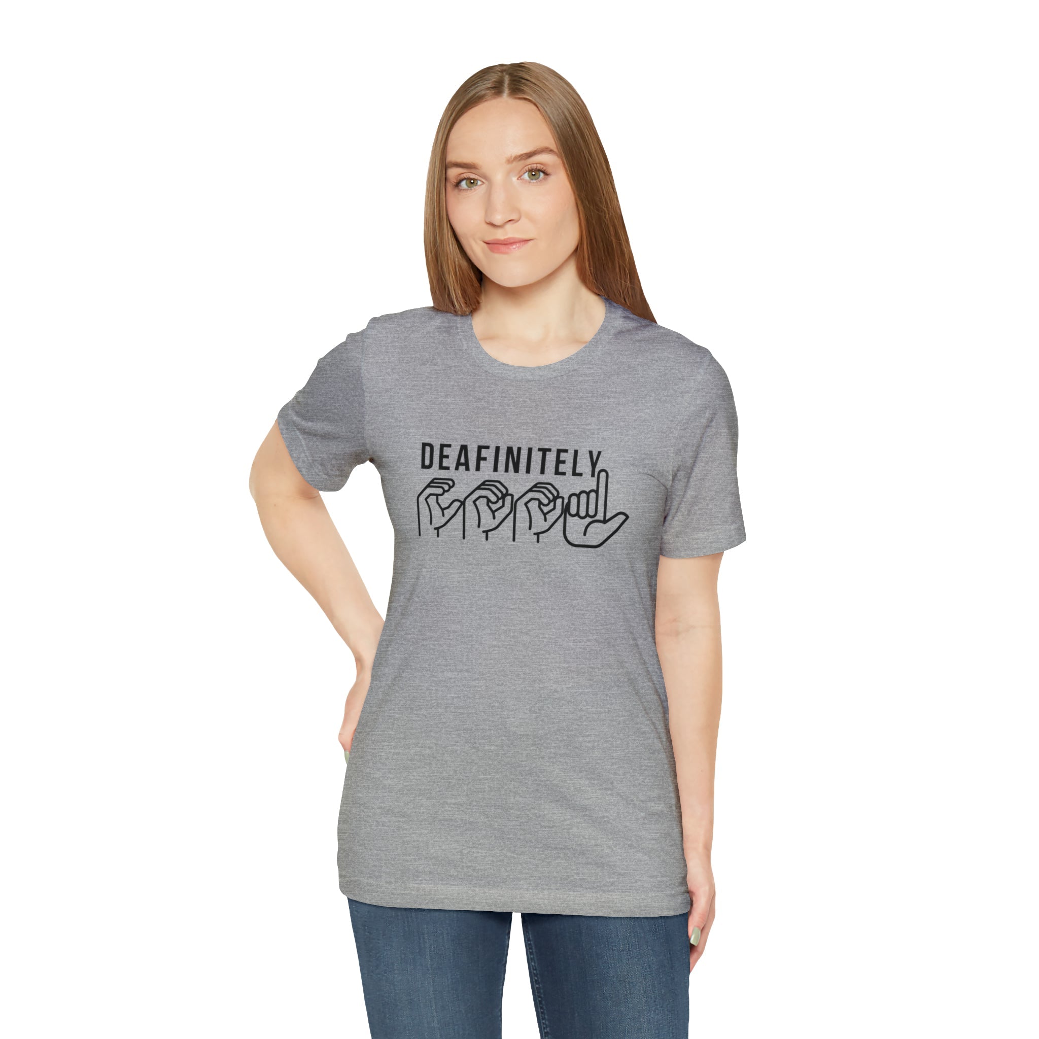 Deafinitely Cool Adult Unisex Jersey Short Sleeve Tee - The Kindness Cause