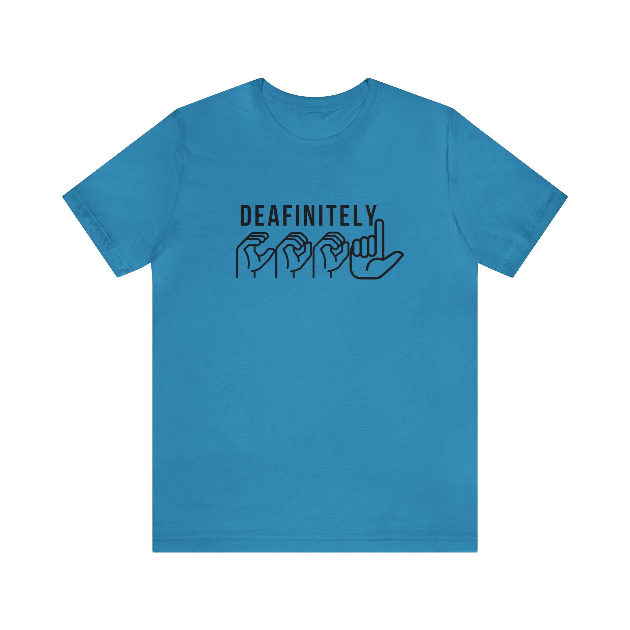 Deafinitely Cool Adult Unisex Jersey Short Sleeve Tee - The Kindness Cause