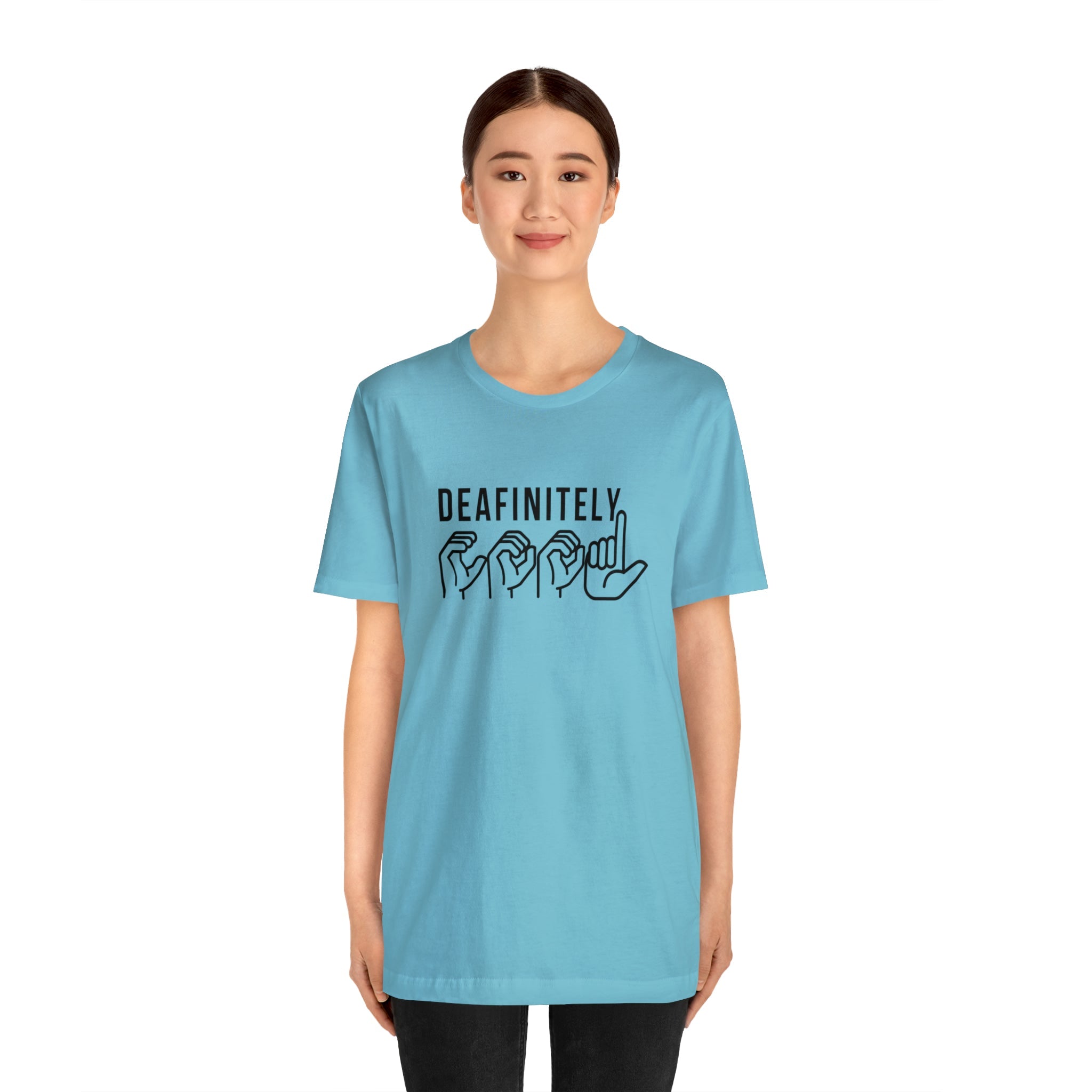 Deafinitely Cool Adult Unisex Jersey Short Sleeve Tee - The Kindness Cause