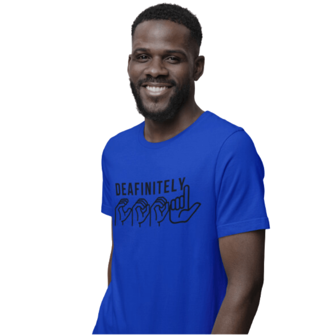 Deafinitely Cool Adult Unisex Jersey Short Sleeve Tee - The Kindness Cause