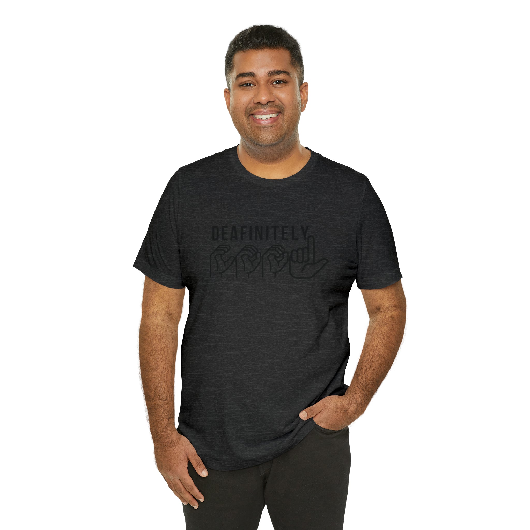 Deafinitely Cool Adult Unisex Jersey Short Sleeve Tee - The Kindness Cause