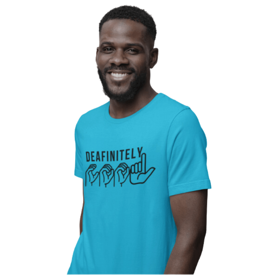 Deafinitely Cool Adult Unisex Jersey Short Sleeve Tee - The Kindness Cause