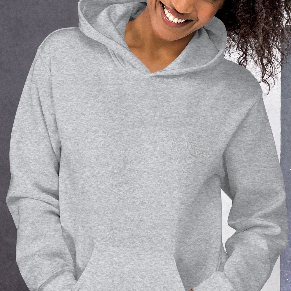Do All Things with Kindness Embroidered Adult Unisex Hoodie - The Kindness Cause