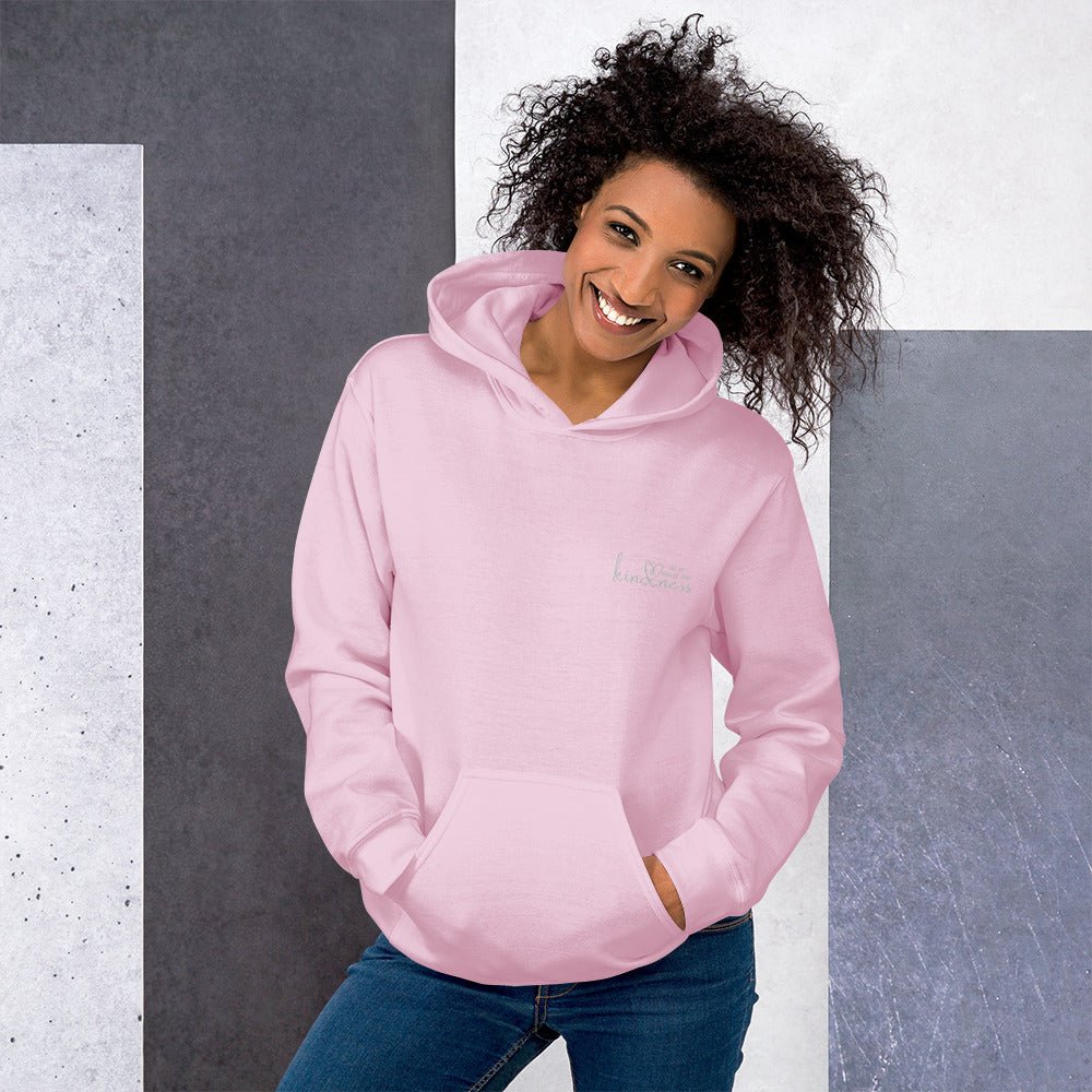 Do All Things with Kindness Embroidered Adult Unisex Hoodie - The Kindness Cause