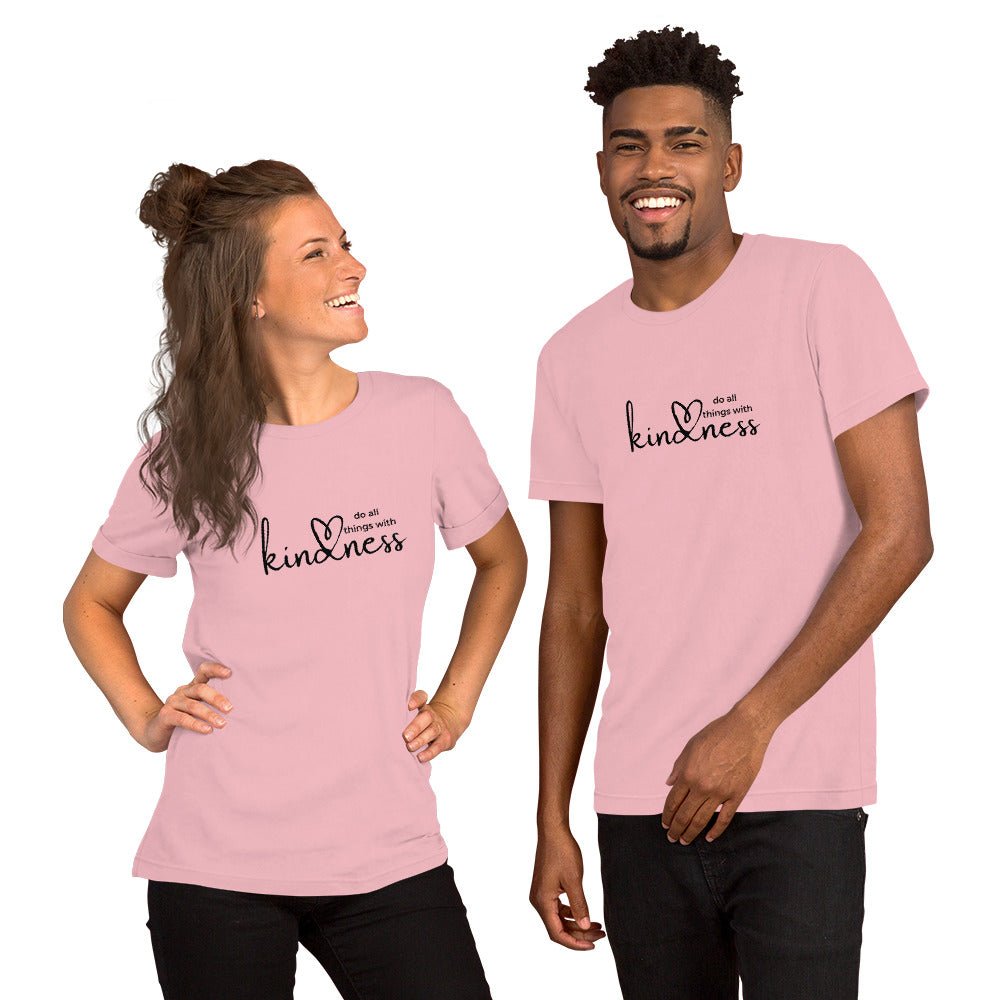 Do All Things with Kindness Printed Adult Unisex Short-Sleeve T-Shirt - The Kindness Cause