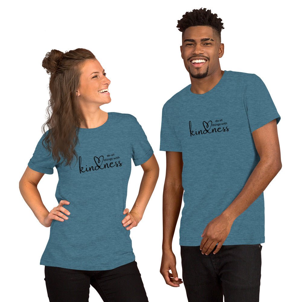 Do All Things with Kindness Printed Adult Unisex Short-Sleeve T-Shirt - The Kindness Cause