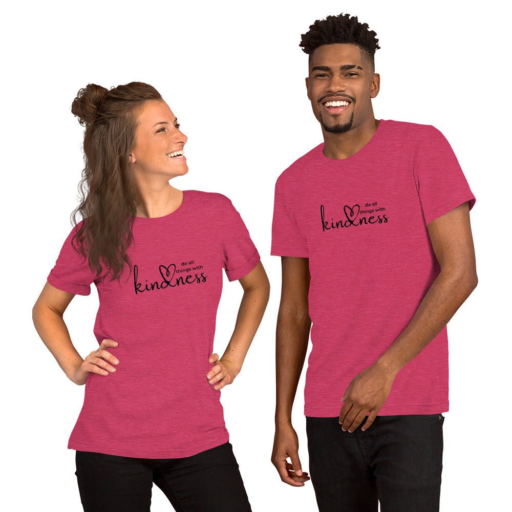 Do All Things with Kindness Printed Adult Unisex Short-Sleeve T-Shirt - The Kindness Cause