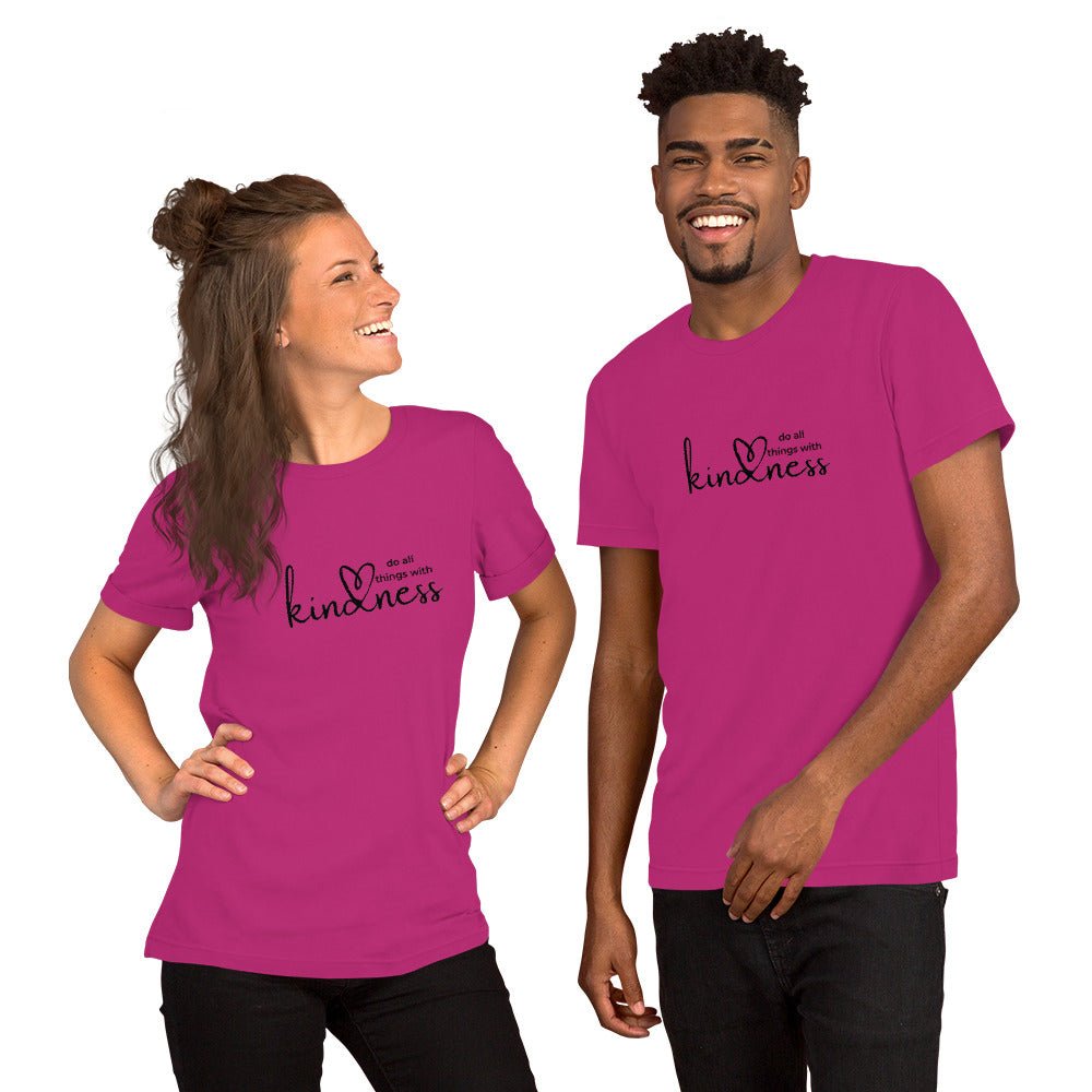 Do All Things with Kindness Printed Adult Unisex Short-Sleeve T-Shirt - The Kindness Cause
