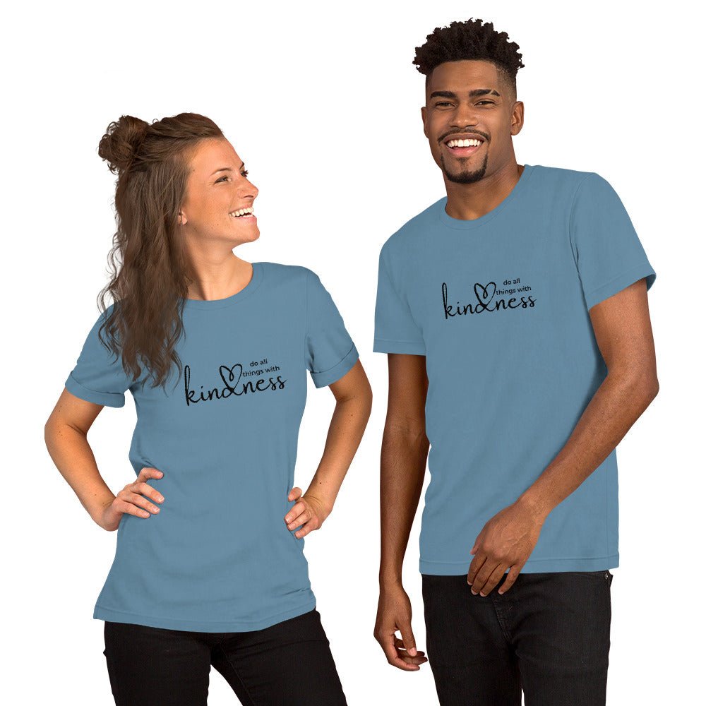 Do All Things with Kindness Printed Adult Unisex Short-Sleeve T-Shirt - The Kindness Cause